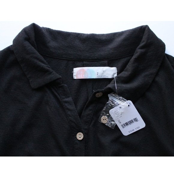 Free People Beach Shane Mini Dress / Small / Black Billowy Smocked - Picture 6 of 7